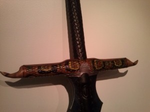 Custom leather swords